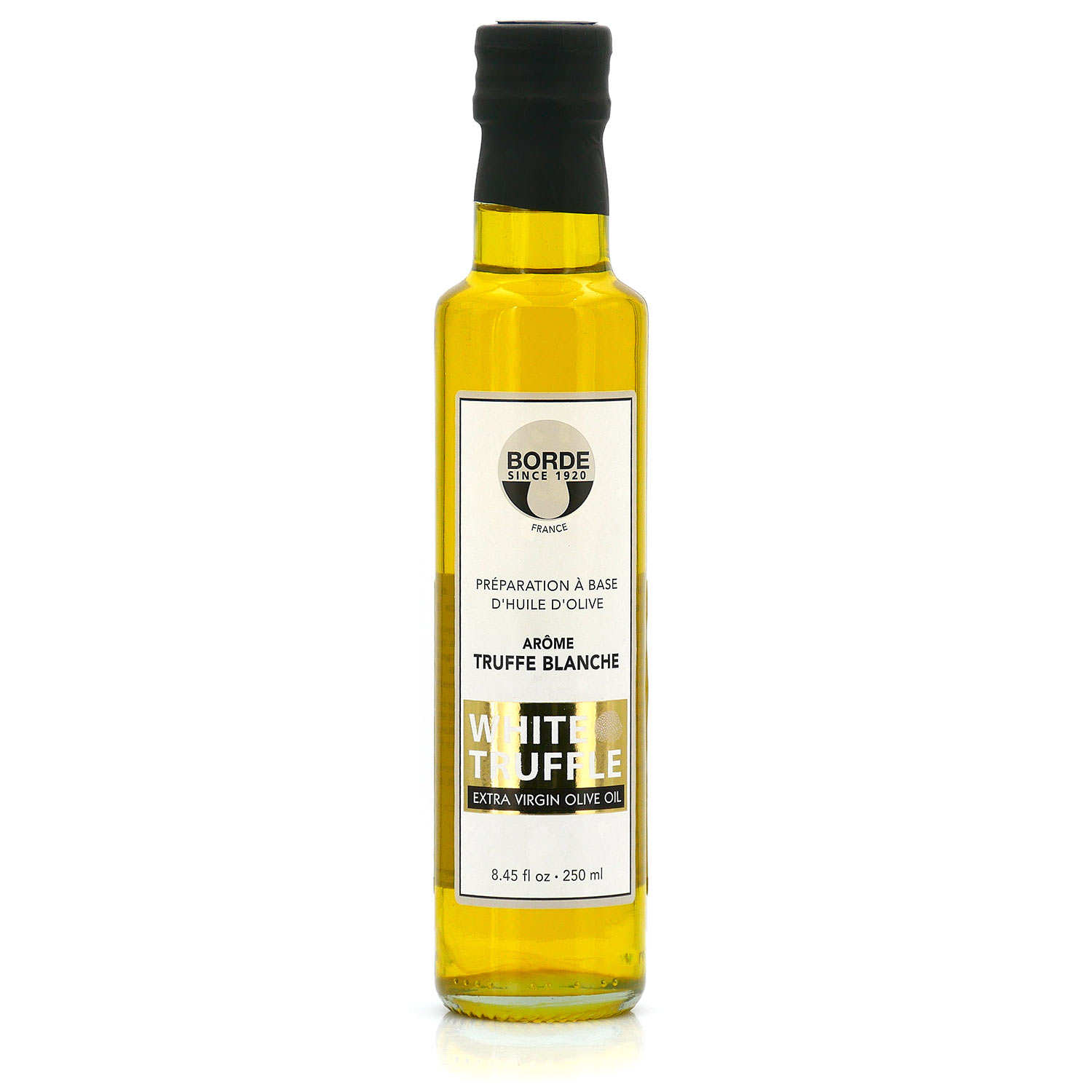 Préparation à base d'huile d'olive aromatisée à truffe blanche (0,1%)