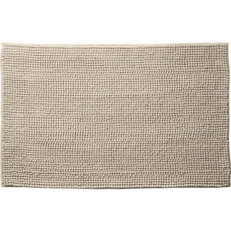 Chenille bademåtte - beige