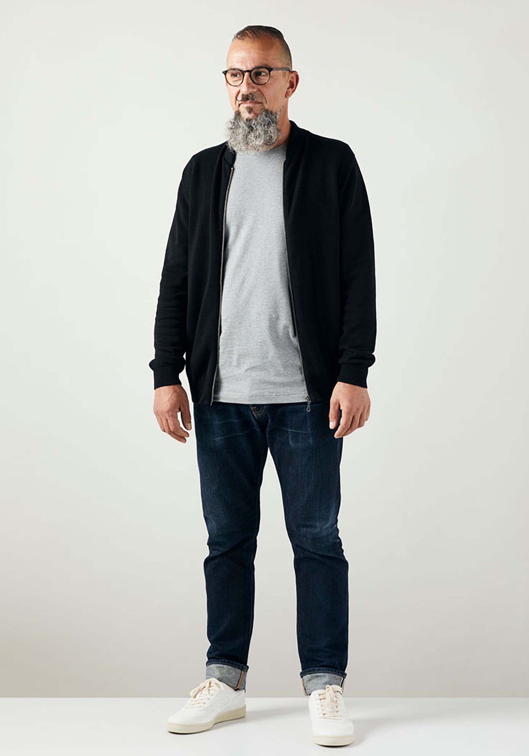 WE ARE ZRCL Herren-Strickjacke Bowler Swiss Edition Black