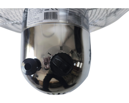 Tafelventilator 35W Ø 30 cm H 41 cm Hantech chroom