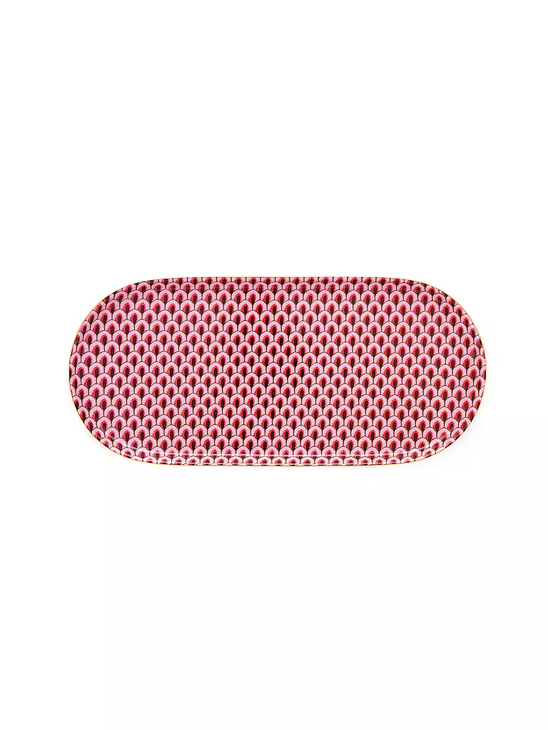 PIP STUDIO Platte klein FLOWER FESTIVAL 25x12cm Dark Pink beere
