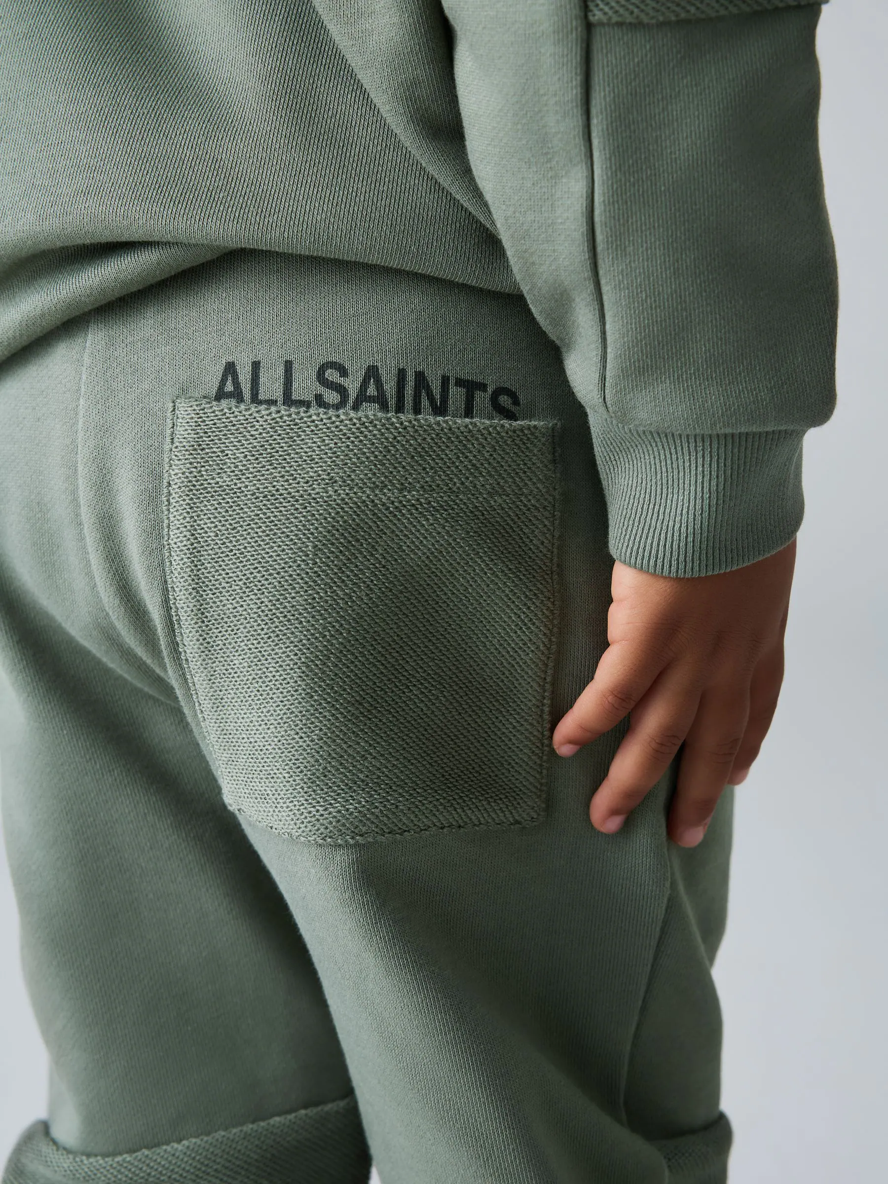 Dusky Green/Textured - smALLSAINTS Underground Oversized Younger Boys Sweatshirt and Joggers Set
