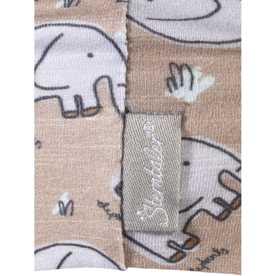 Sterntaler Slouch-Beanie Elefanten blassbraun