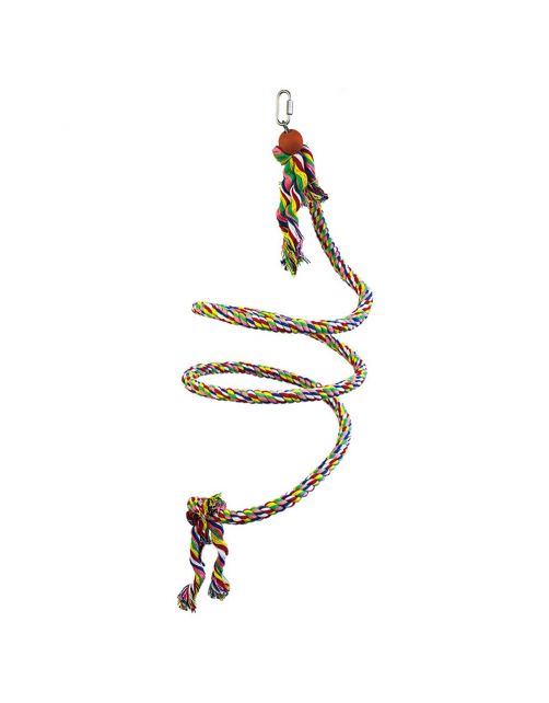 Keddoc Touw Zitstok S - Vogelverblijven-Toebehoren - 100x1.5x1.5 cm Multi-Color