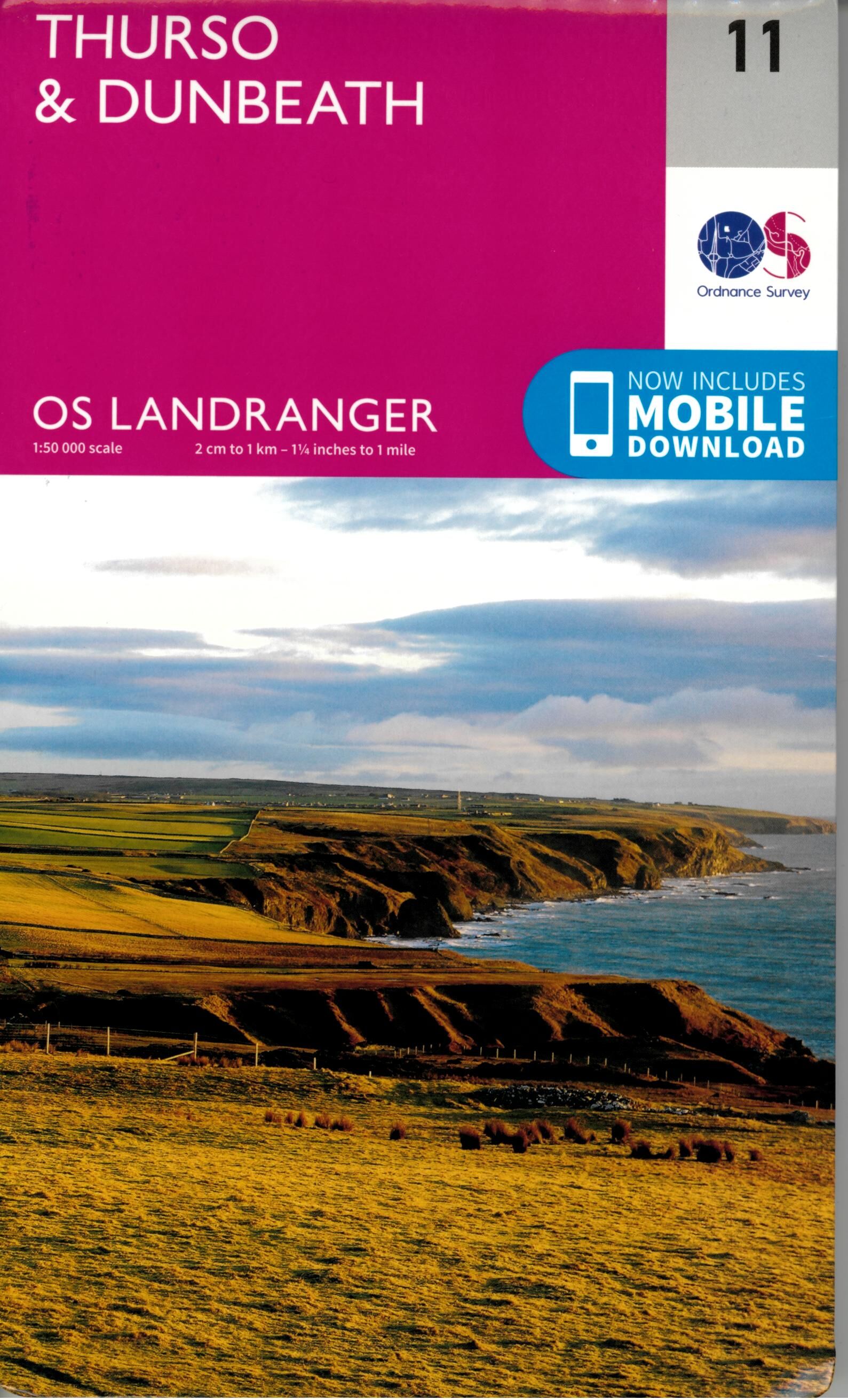 ORDNANCE SURVEY - 11 GB THURSO DUNBEATH 1 50 000