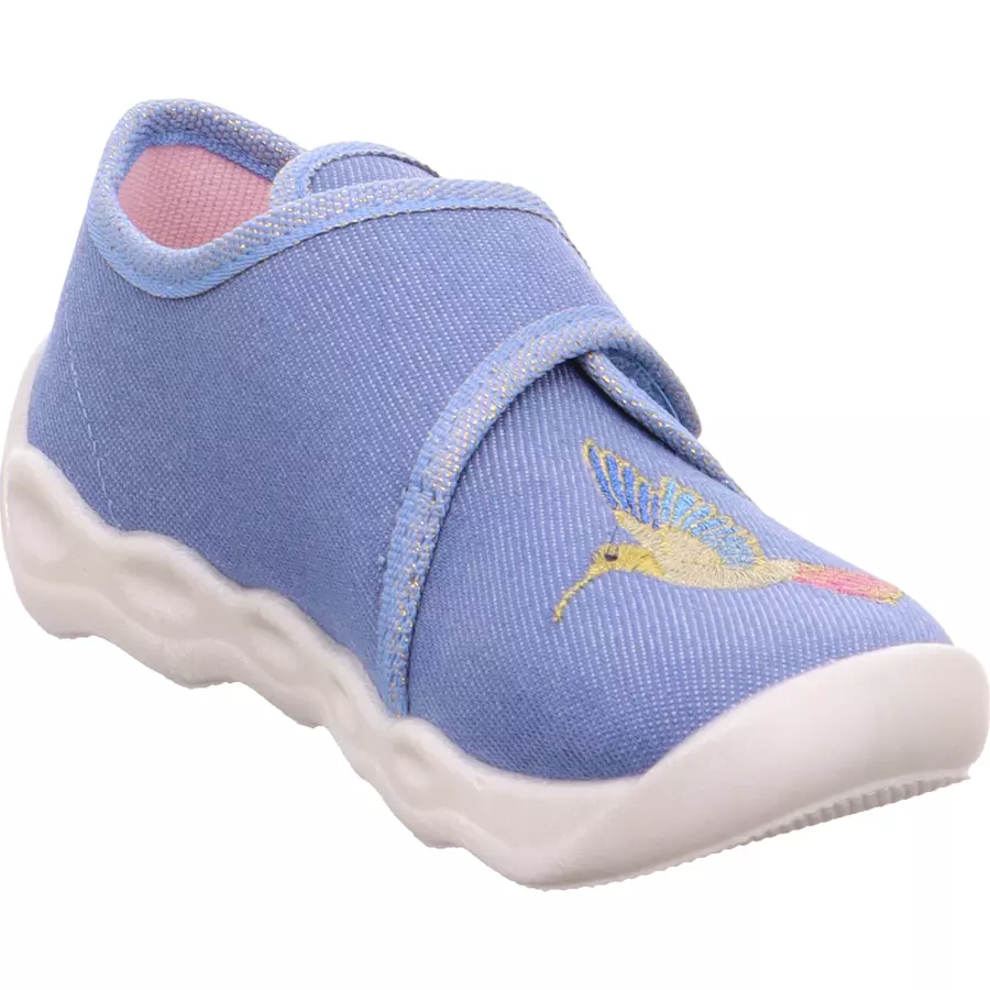 superfit Hausschuh Bubble blau (mittel)