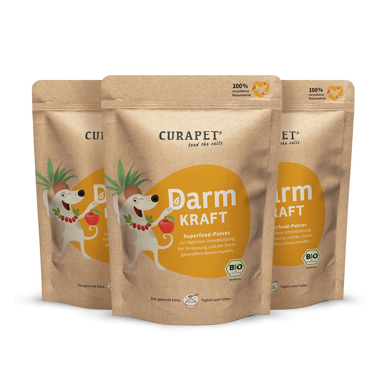 CURAPET Bio Verdauungspulver mit Prä- und Probiotika - DarmKraft 200g