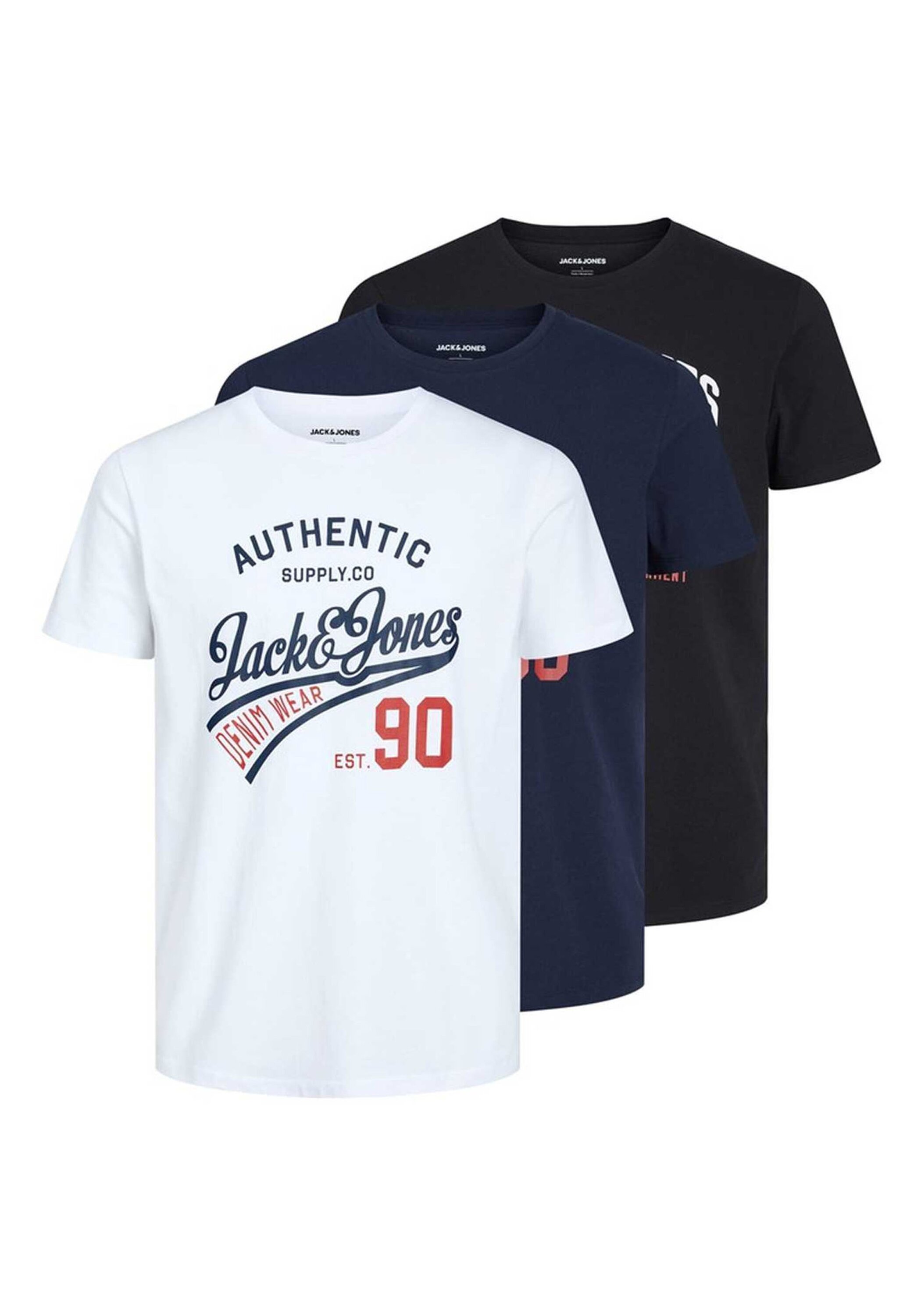 JJETHAN TEE CREW NECK 3PK Herren T-Shirt