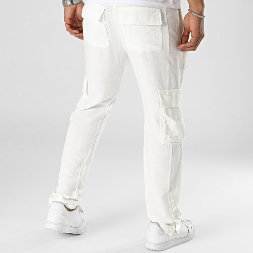 Pantalon Cargo Blanc