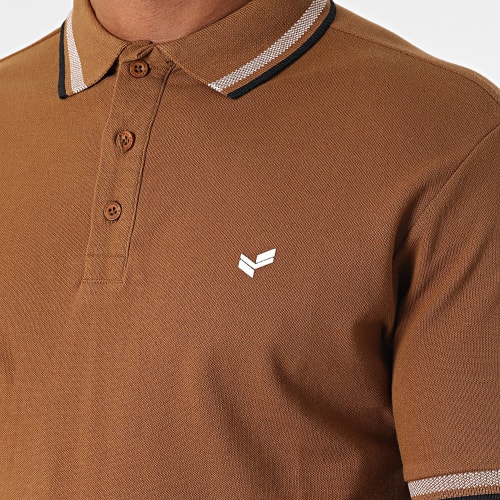 Polo Manches Courtes Rayoc Marron