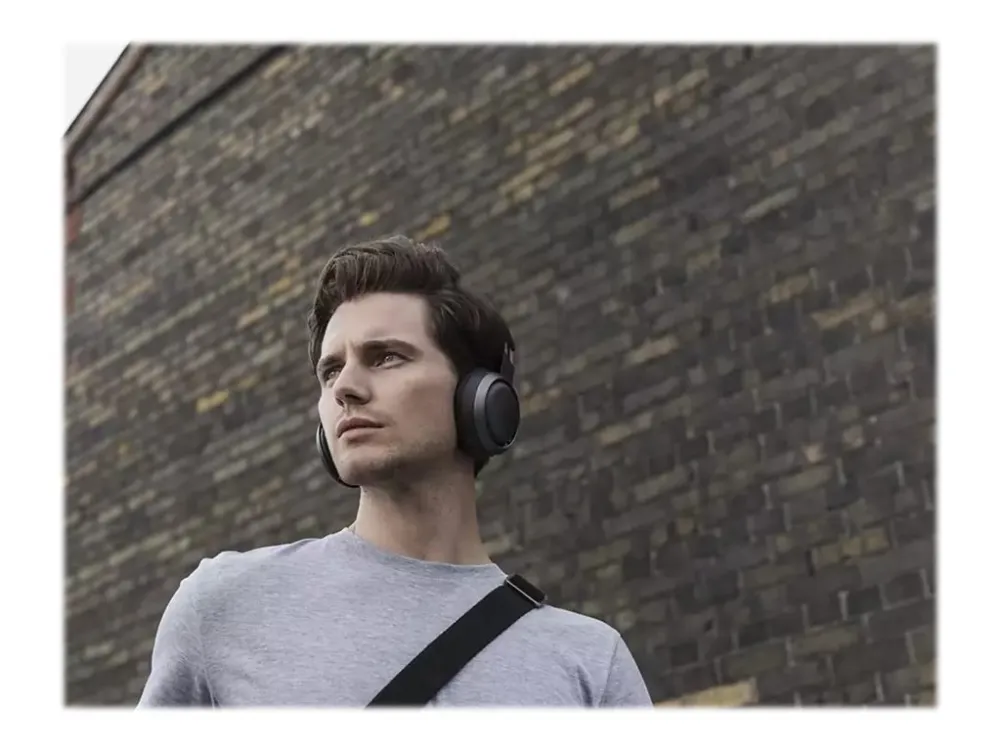 Philips Fidelio L3 - Hovedtelefoner med mik. - fuld størrelse - Bluetooth - trådløs, kablet - aktiv støjfjerning - 3,5 mm jackstik - matmørk satin-ørekopper, sort pandebånd