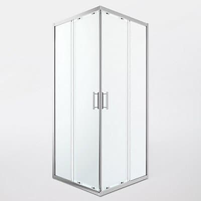 Portes de douche angle droit transparent GoodHome Beloya 90 x 90 cm