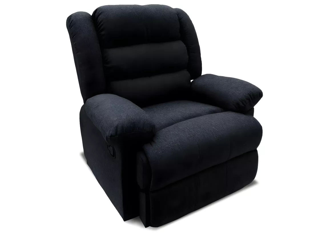 Fauteuil relax Norton tissu Noir