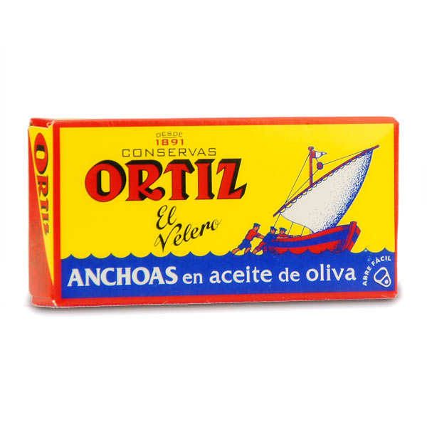 Filets d'anchois de Gascogne à l'huile d'olive