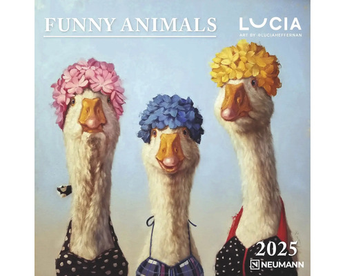 Wandkalender Grappige Dieren 2025 30x30 cm
