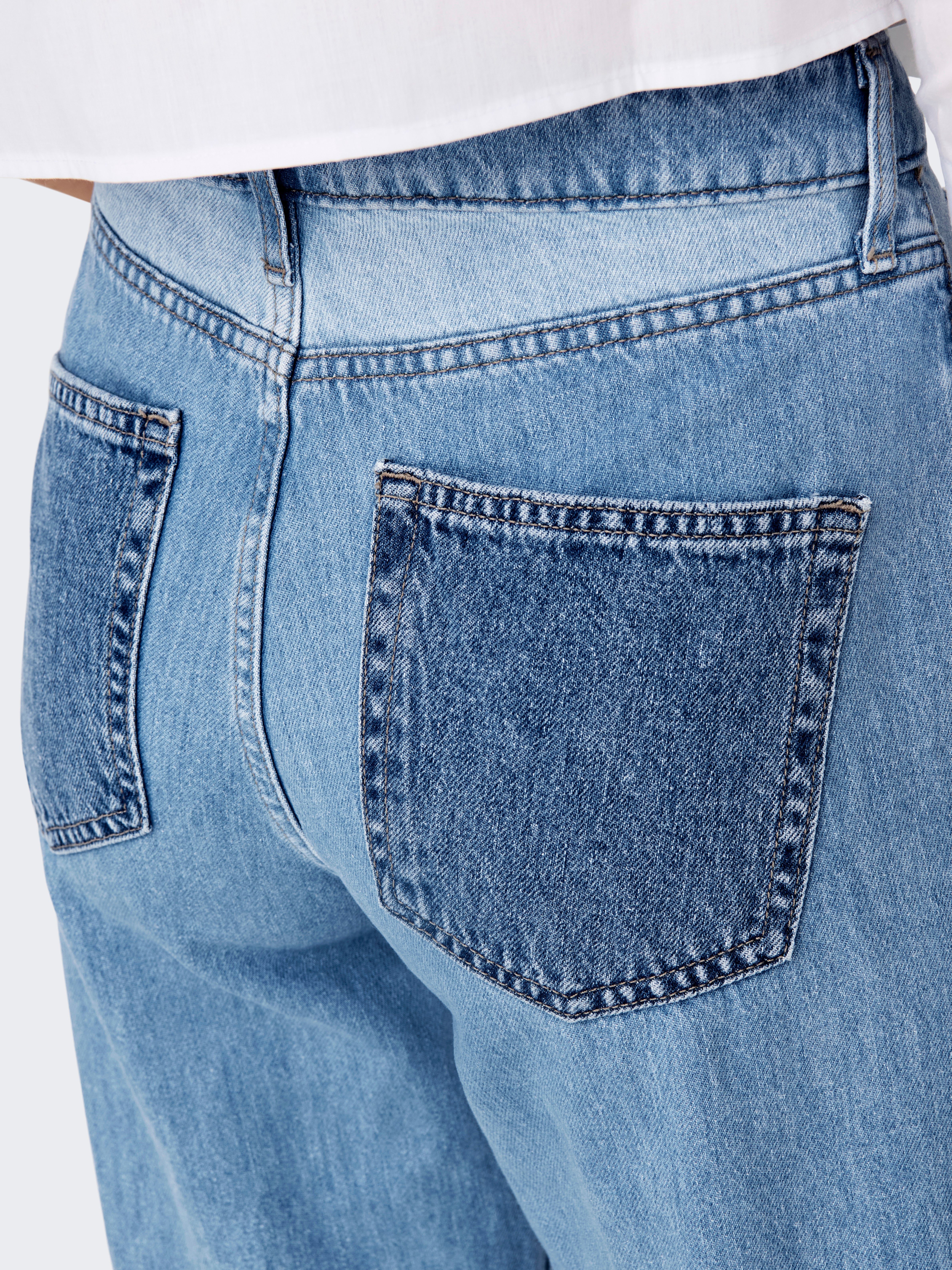 ONLCOBAIN Mittlere Taille Weiter Beinschnitt Jeans Light Blue Denim