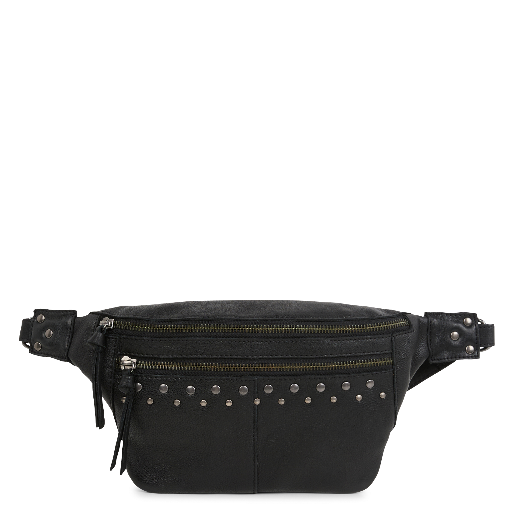 NADJA - Sac banane en cuir| Noir