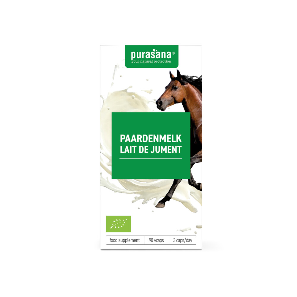 3x Purasana Paardenmelk 250 Mg Bio 90 Capsules