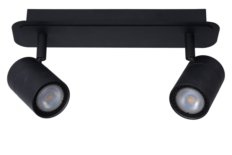 Lucide Lennert 2 spot LED badkamer IP44 zwart