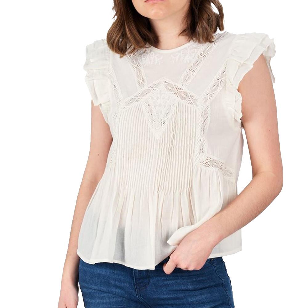 Deeluxe Blouse Écru Femme Deeluxe Ildya