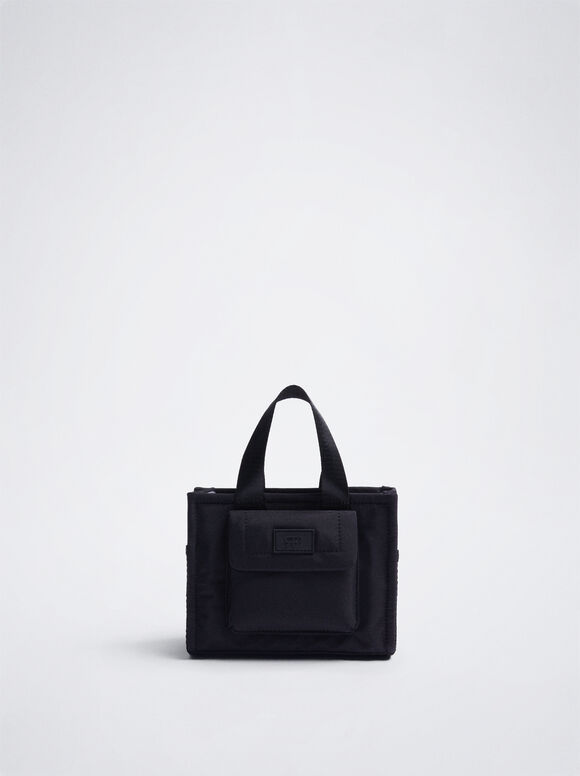 Bolsa Bandolera De Nylon - Preto