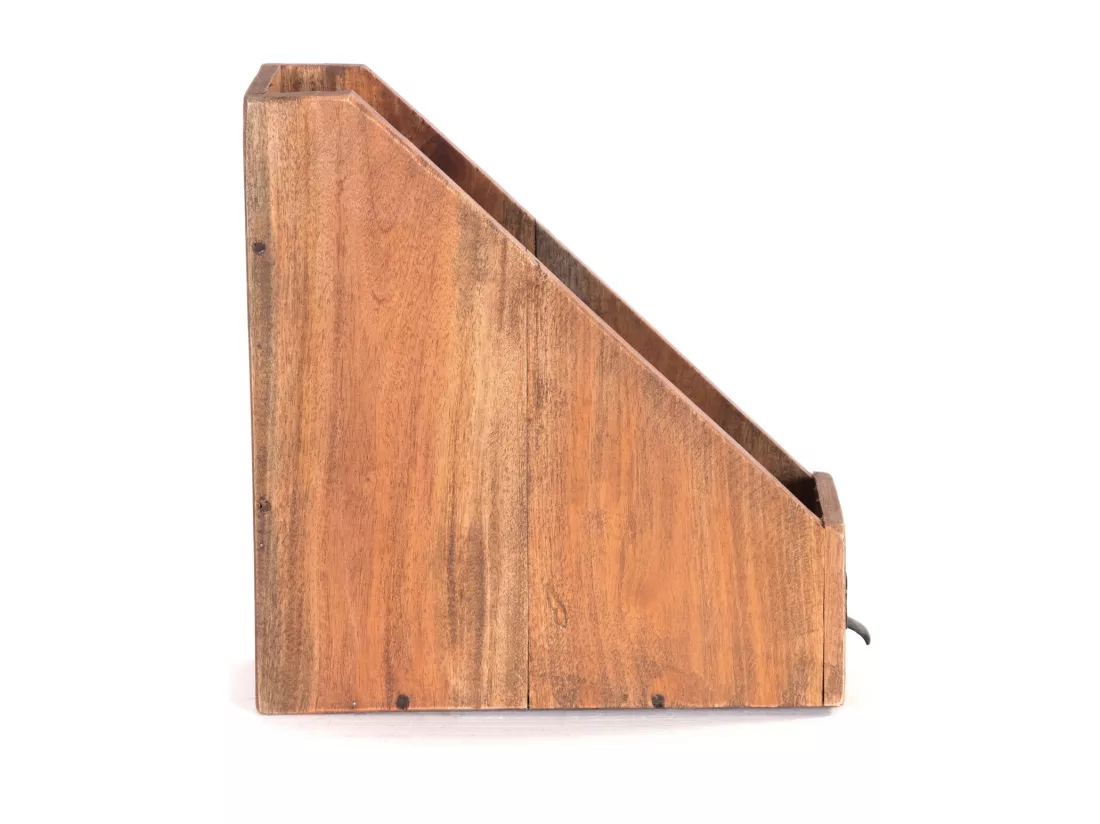 PORTE-DOCUMENTS Nota Bois de mahogany couleurs naturelles