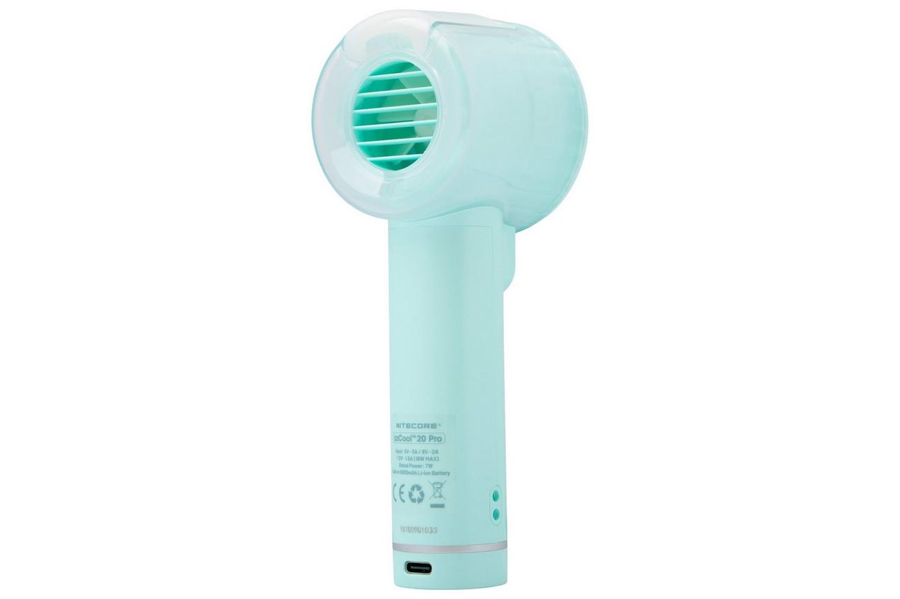 Nitecore izzCool 20 Pro, Mint Green, ventilator met nevelfunctie