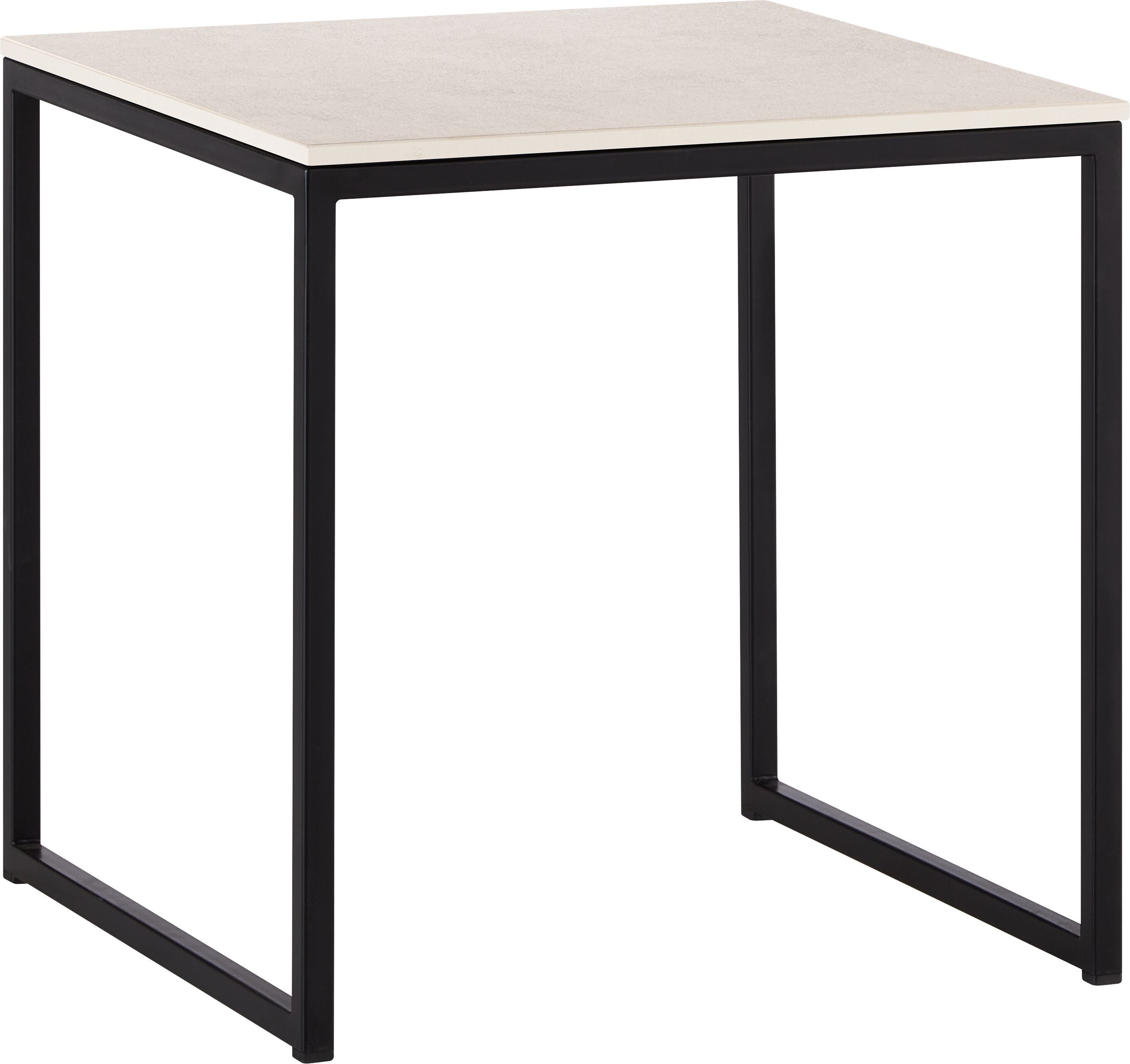 AVEA Beistelltisch - Lunar / schwarz / B: 40.0 cm x T: 40.0 cm x H: 40.8 cm