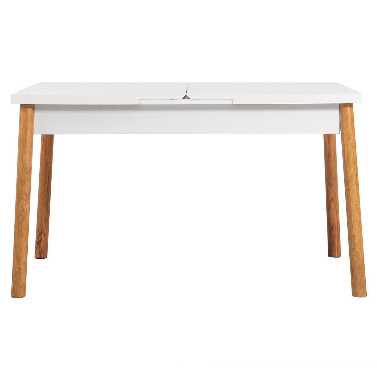 Homitis Ensemble Table + 4 Chaises Santiago 0900 beige/blanc/gris