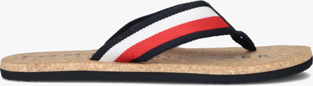 TOMMY HILFIGER blauwe tommy hilfiger slippers cork beach