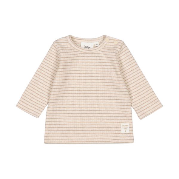 Feetje The Magic is in You Rib Longsleeve Met Streep – Mt. 50 – Taupe Melange