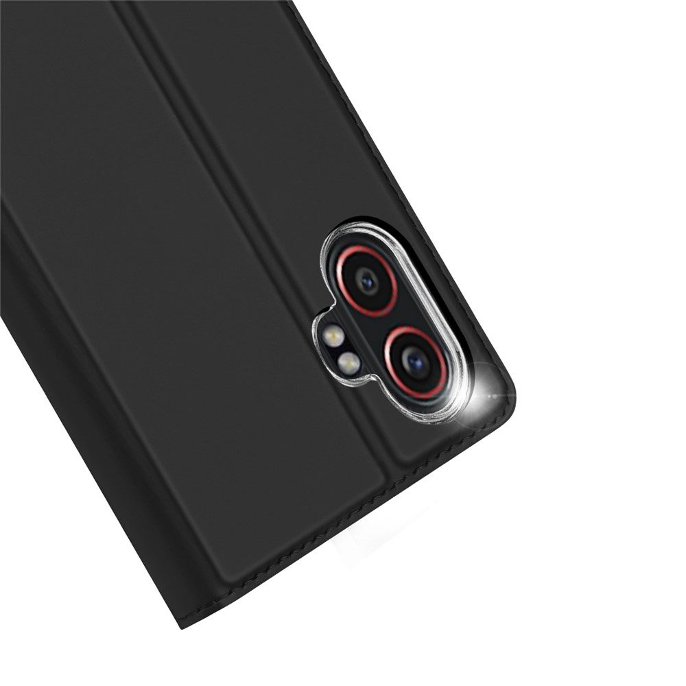 Samsung Galaxy XCover7 Pro Flip Wallet Cover Leder Tasche - Schwarz
