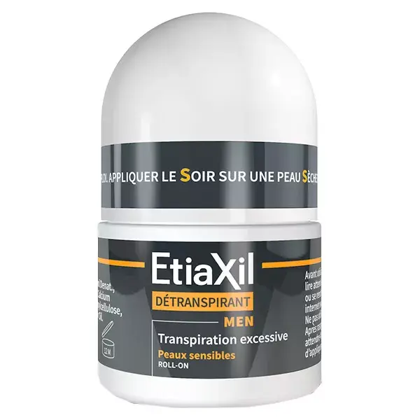 Etiaxil Desodorante Antitranspirante Masculino para Transpiração Excessiva, Pacote com 2 x 15ml