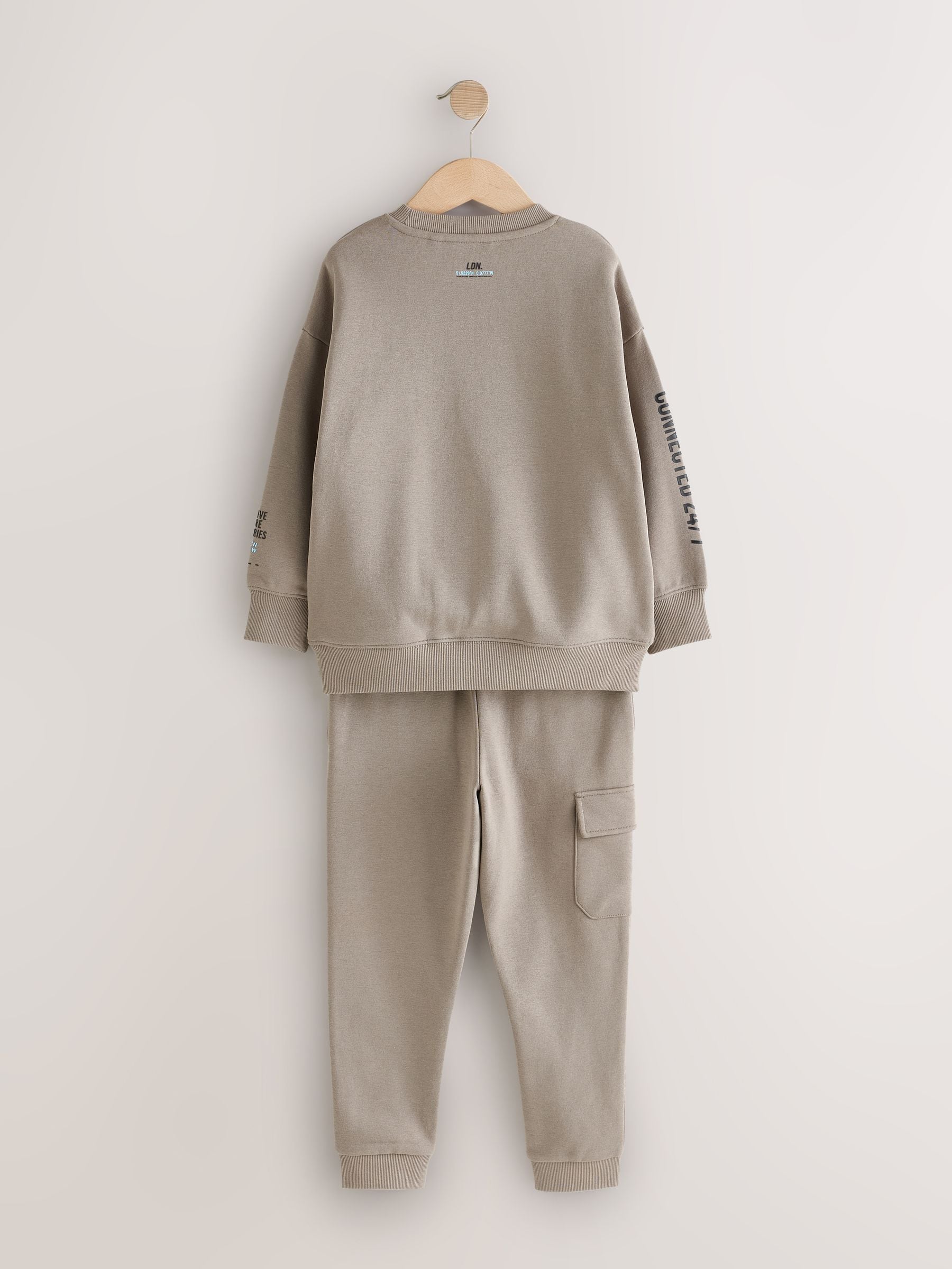 Pastelgeel - Utility Crew Hoodie and Joggers Set