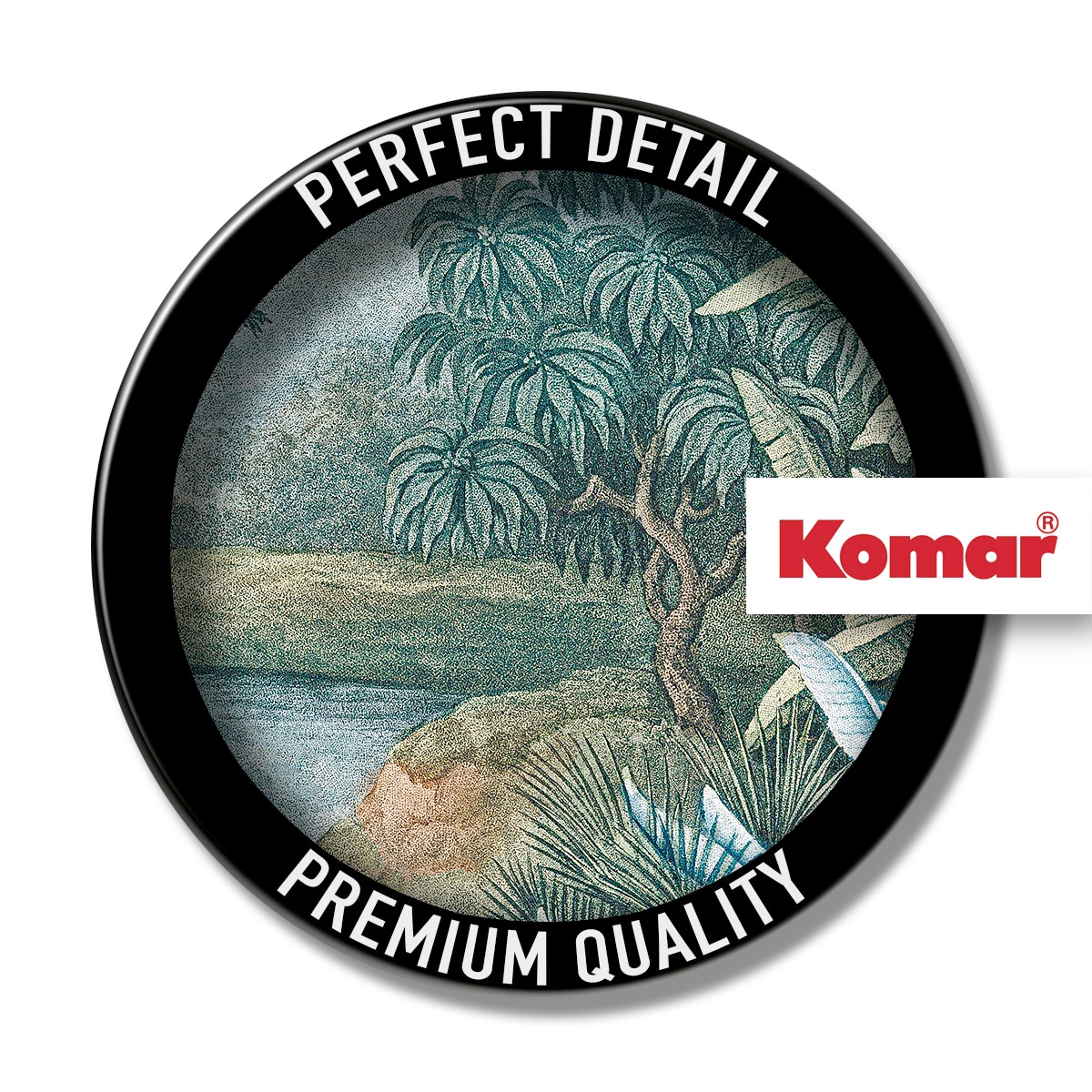 Komar Leinwandbild »Exotic Empire - Grösse 60 x 60 cm« Natur 1 Stk. tlg. Keilrahmenbild mi Echtholzrahmen