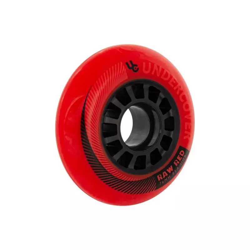 Roues roller UNDERCOVER Raw 76/85A Red (pack de 4)