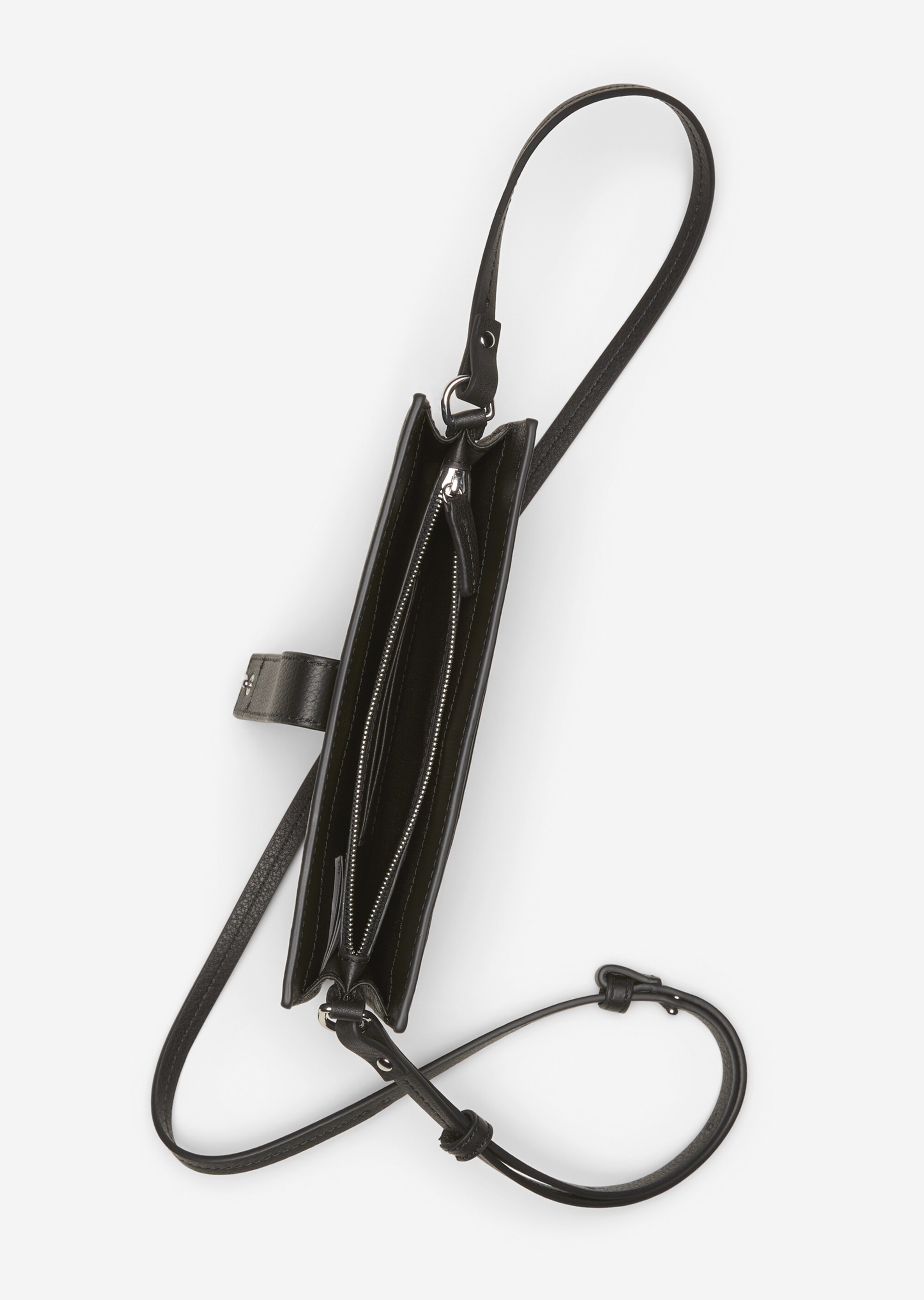 2in1 Crossbody Bagaus fein genarbtem Rindleder