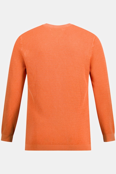 Pullover, stonewashed, V-Ausschnitt