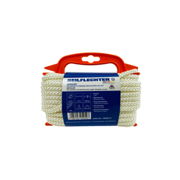 BIROLEN LIJN 8MM 8ST GEVL.POLY WIT 15MTR
