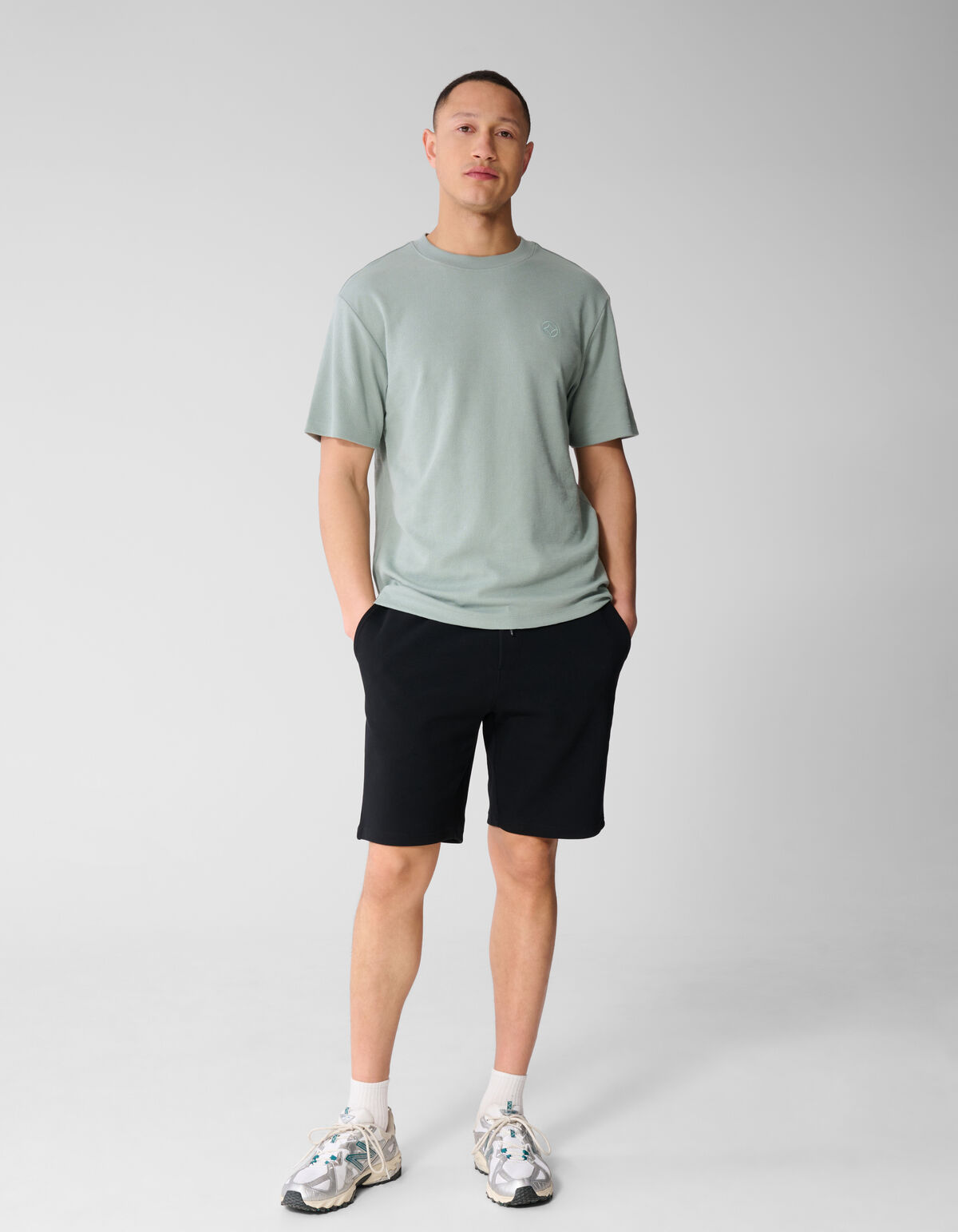 Spark Structuur T-shirt Lichtgroen