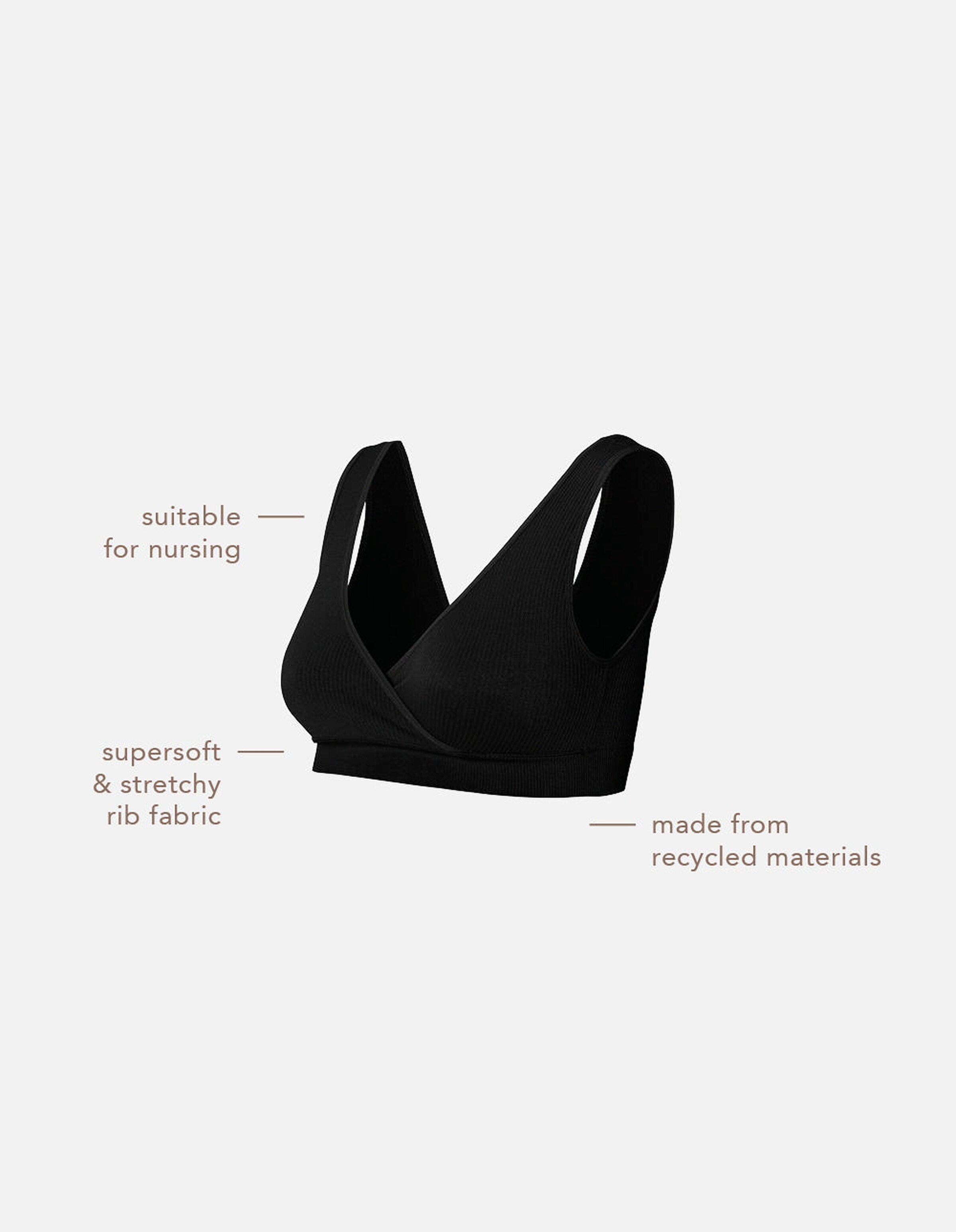 Noppies Unwattierte Still-BH Gayla Black