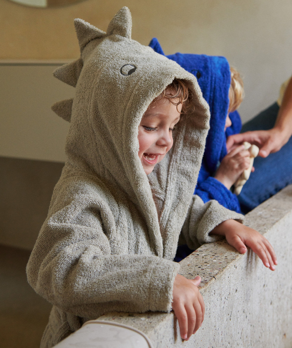 LIEWOODCAPE DE BAIN ENFANT EN COTON BIOLOGIQUE AUGUSTA DINOSAURE FAUNE
