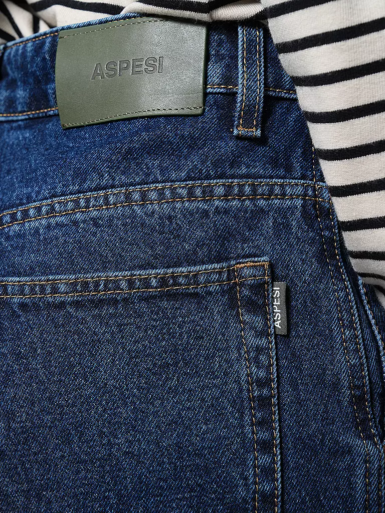 ASPESI Jeans Wide Fit dunkelblau