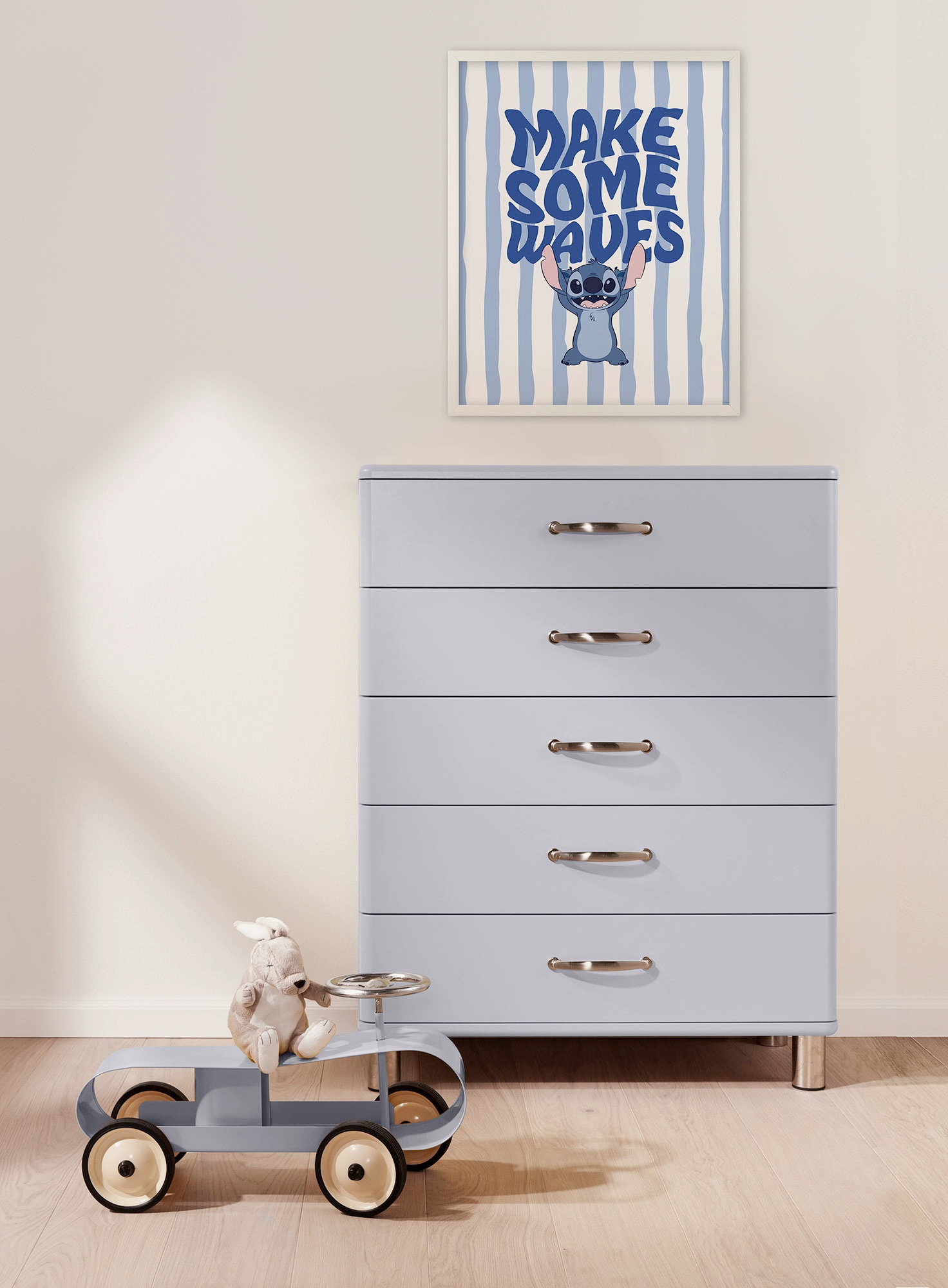 Komar Wandbild »Disney Lilo and Stitch Make Some Waves« Disney Set, 1 Stk. tlg. 40 x 50 cm (Breite x Höhe) - Kinderzimmer, Dekoration