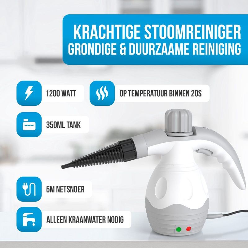 Strex - Stoomreiniger - Extra Krachtig - 1200W - Multifunctioneel