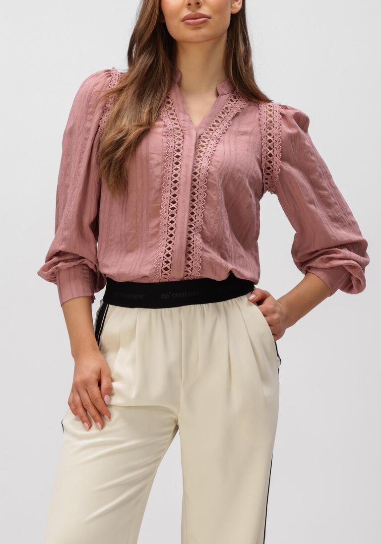 roze co'couture top kesi lace v-shirt