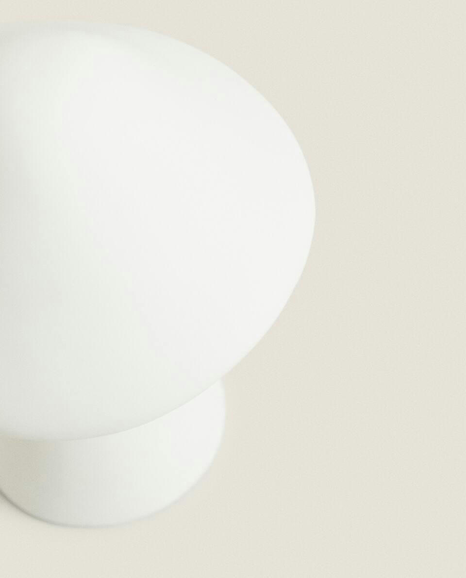 DECORAÇÃO DE COGUMELO DE CERÂMICA COM LED