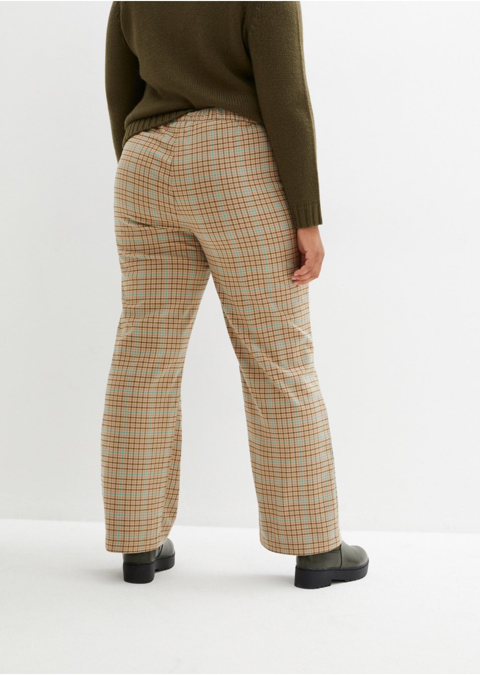Pantalon taille haute, long