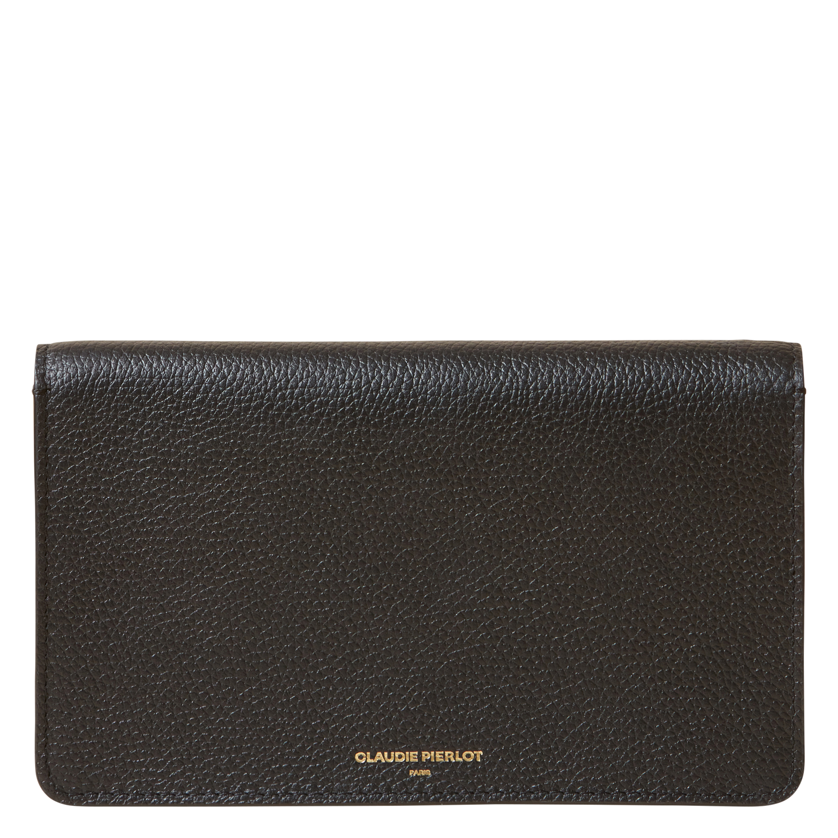 Pochette en cuir grainé | Noir