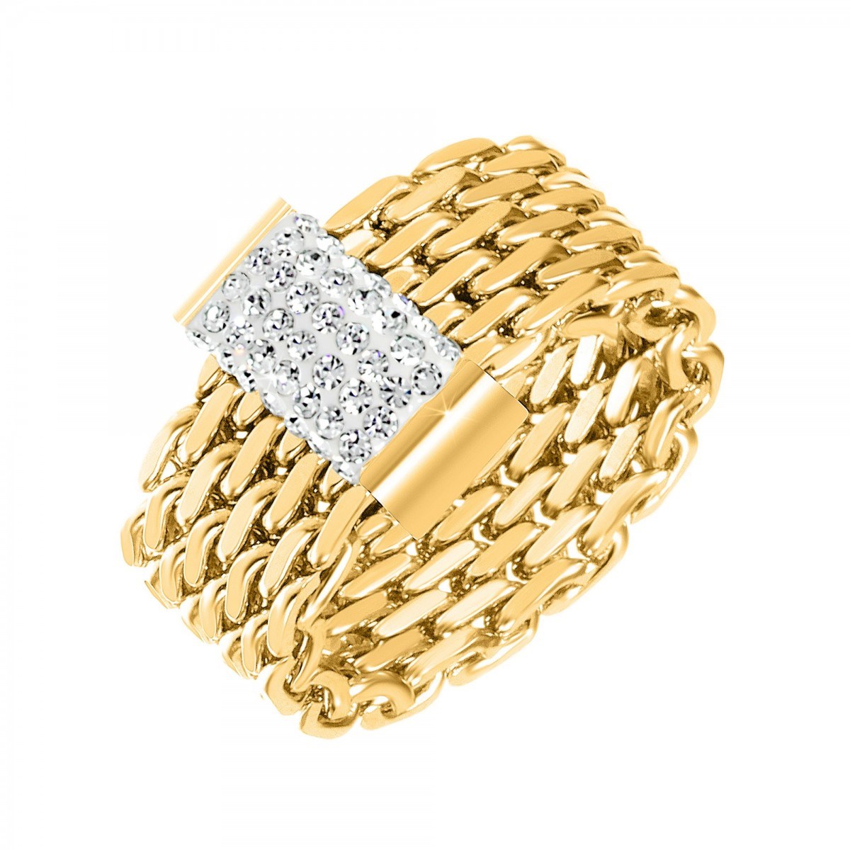 Bague SC Crystal ornée de Cristaux scintillants